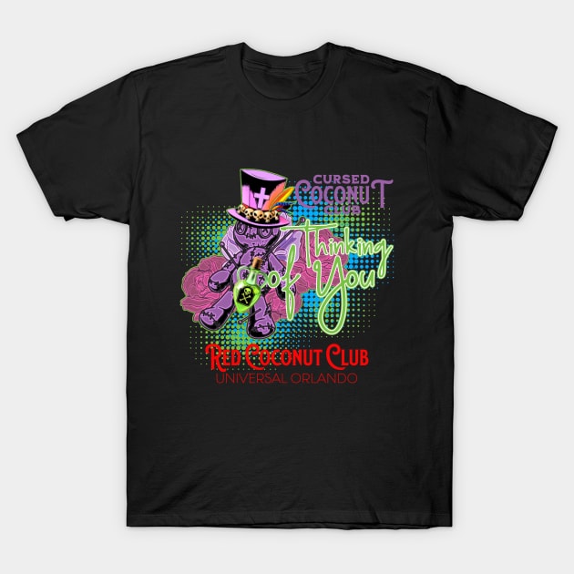 Cursed Coconut Club at the Red Coconut Club in Orlando Florida T-Shirt by Joaddo